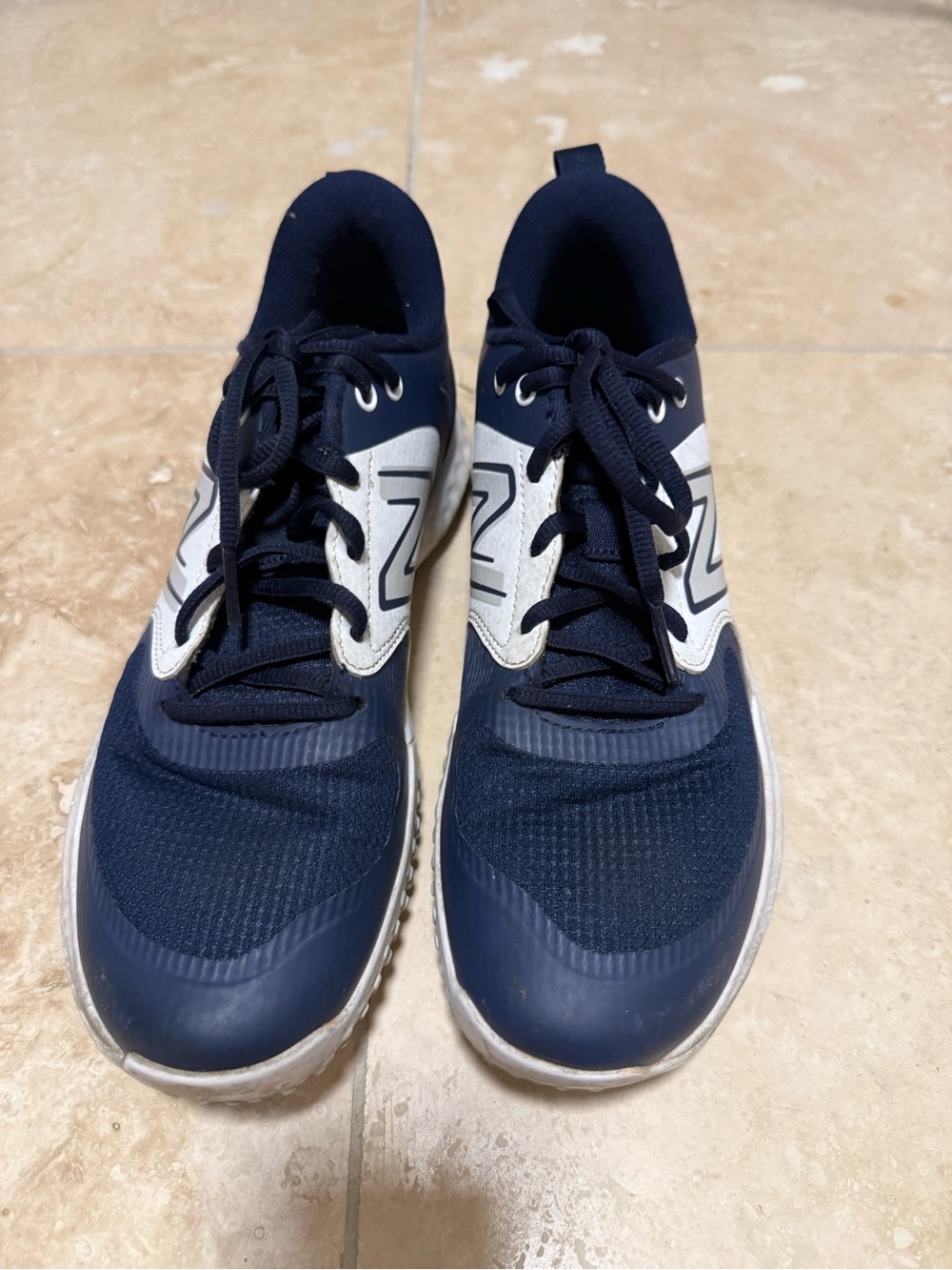 New Balance Baseball Turf Cleats Navy and White Track Spiked - For Turf - Picture 3 of 8